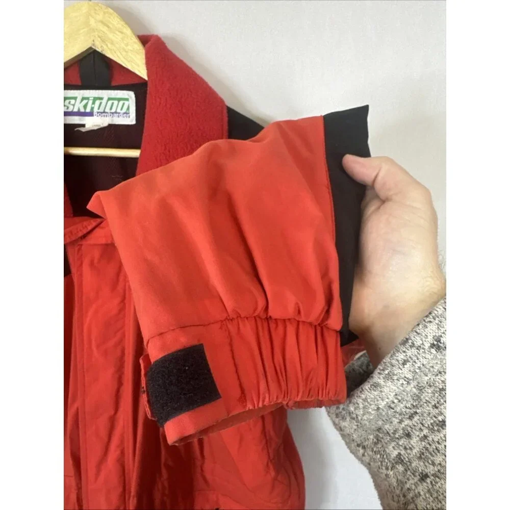 Vintage Ski-Doo Bombardier Men’s Jacket Large Red Black Snowmobile Coat‎ Canada